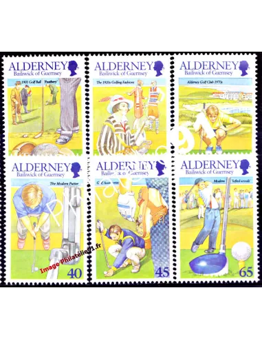 ALDERNEY - n° 174 à 179 - Club de Golf d'Aurigny