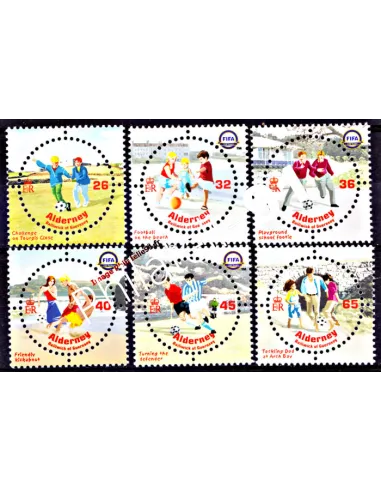 ALDERNEY - n° 231 à 236 - Centenaire de la FIFA