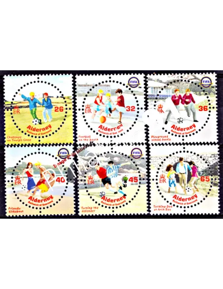 ALDERNEY - n° 231 à 236 - Centenaire de la FIFA