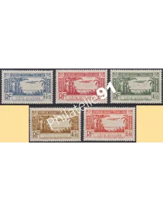 COTE D'IVOIRE, PA n° 1 à 5, collection timbres Colonies