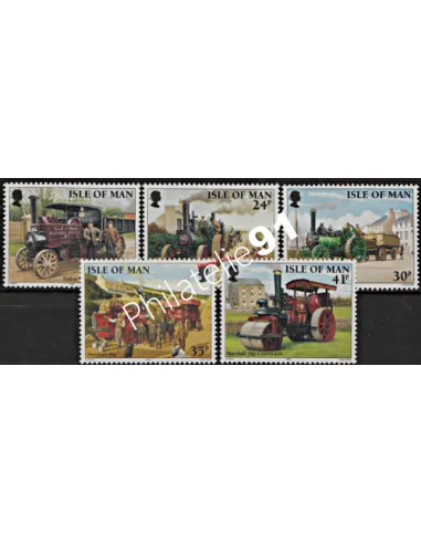 ILE DE MAN - n° 660 à 664 - TRANSPORTS A VAPEUR