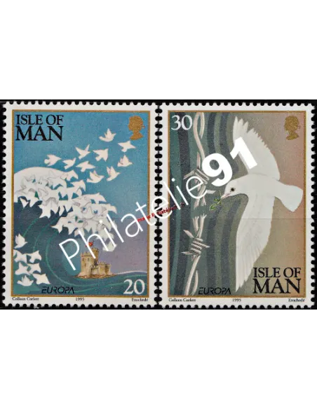 Timbres neufs d'ILE DE MAN - n° 665 à 666 - EUROPA - Paix et Liberté