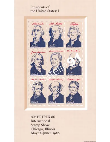 Etats-Unis, Blocs-Feuillet n° 16 à 19, collection timbres thématiques