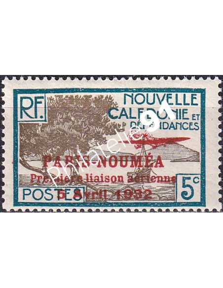 Nouvelle Calédonie, PA n° 6 charnière, Timbres des Colonies françaises