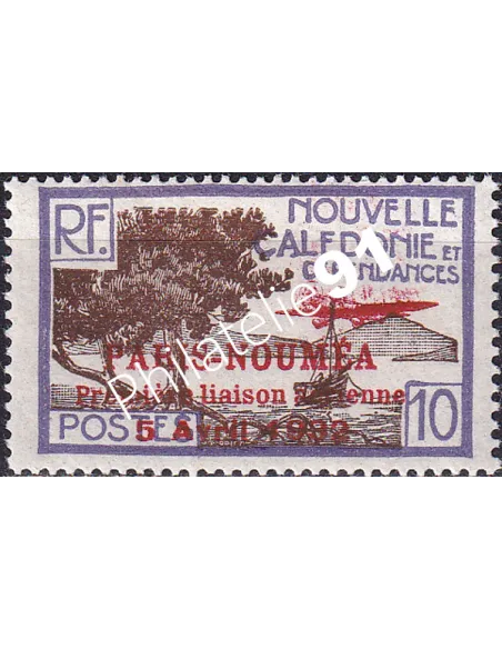 Nouvelle Calédonie, PA n° 7 charnière, Timbres des Colonies françaises