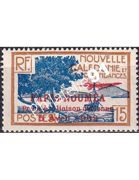 Nouvelle Calédonie, PA n° 8 charnière, Timbres des Colonies françaises