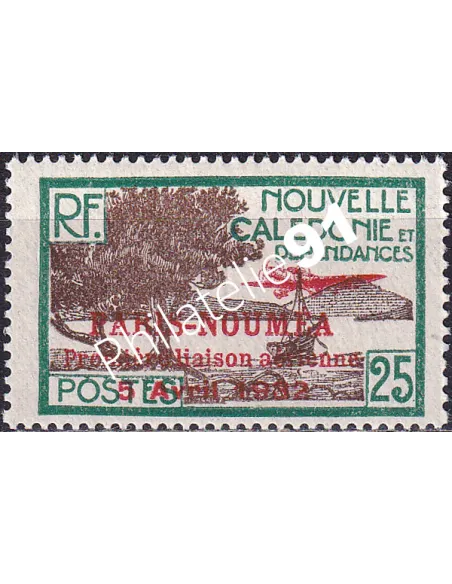 Nouvelle Calédonie, PA n° 10 charnière, Timbres des Colonies françaises