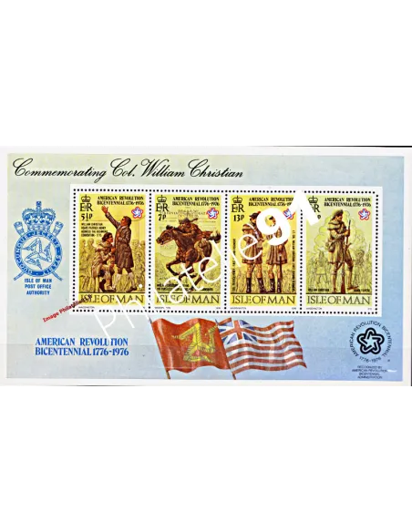 ILE DE MAN - BF n°    2 ** - Bicentenaire de la Révolution américaine
