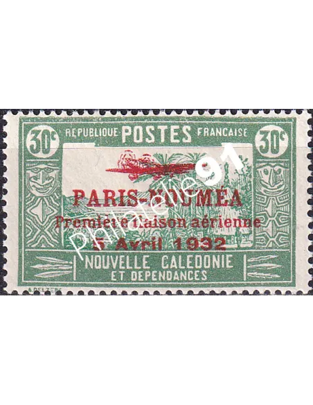 Nouvelle Calédonie, PA n° 11 charnière, Timbres des Colonies françaises