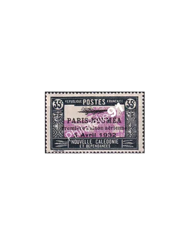 Nouvelle Calédonie, PA n° 12 charnière, Timbres des Colonies françaises