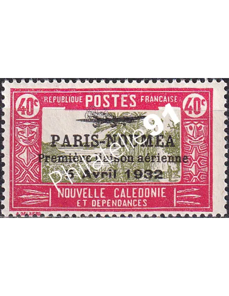 Nouvelle Calédonie, PA n° 13 charnière, Timbres des Colonies françaises
