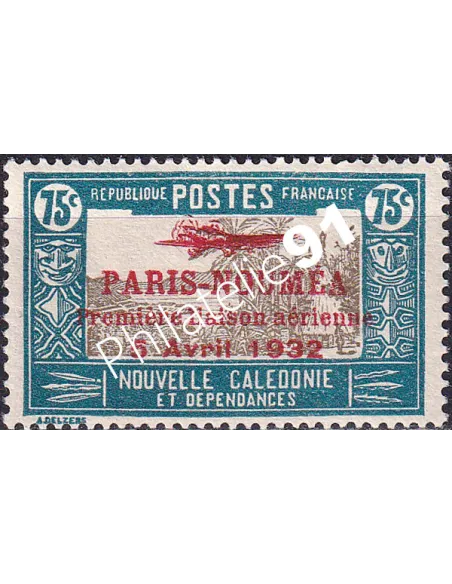 Nouvelle Calédonie, PA n° 17 charnière, Timbres des Colonies françaises