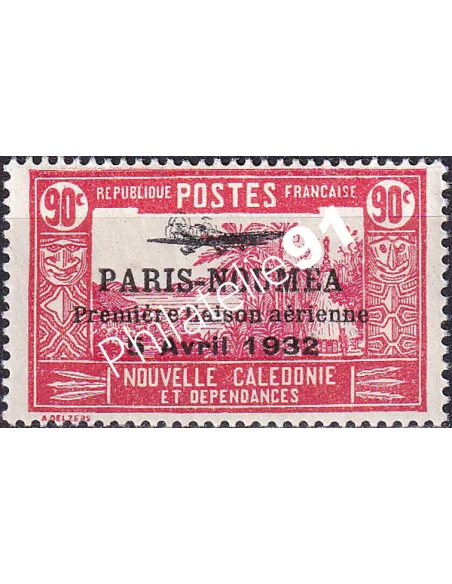 Nouvelle Calédonie, PA n° 19 charnière, Timbres des Colonies françaises