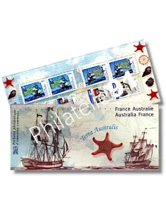 Émission commune : Pochette P3476 - France - Australie. Navigateurs et explorateurs Baudin et Flinders.