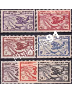 Nouvelle Calédonie, PA n° 39 à 45 charnière, Timbres Colonies