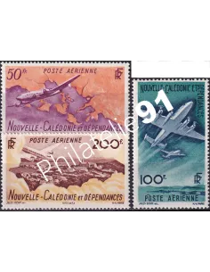 Nouvelle Calédonie, PA n° 61 à 63 charnière, Timbres Colonies