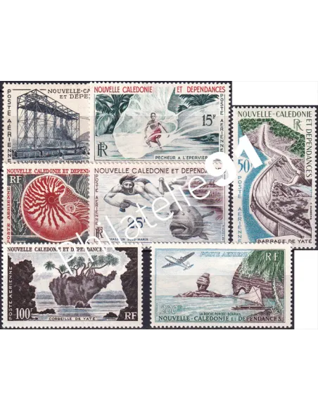 Nouvelle Calédonie, PA n° 66 à 72 charnière, Timbres Colonies
