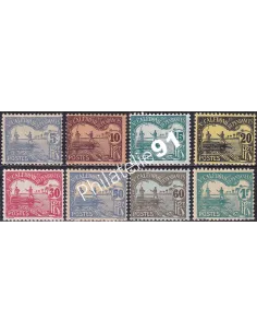 Nouvelle Calédonie, timbres-taxe  n° 16 à 23 charnière, Timbres Colonies