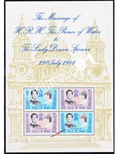 ILE DE MAN - BF n°    5 ** - Mariage royal du Prince Charles et de Lady Diana Spencer