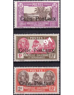 Nouvelle Calédonie, Colis Postaux n° 4 à 6 charnière, Timbres Colonies