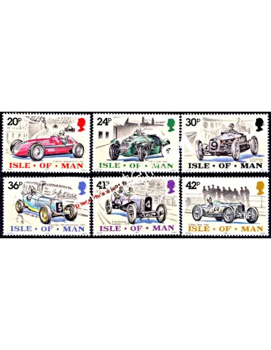 ILE DE MAN n° 675 à 680 - Trophée automobile de Man, timbres Europe