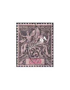 Grande Comore, n° 8 oblitéré, collection timbres Colonies