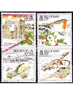 ILE DE MAN - n°  694 à 697 ** - Noël