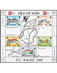 ILE DE MAN - BF n°    9 ** - 80ème anniversaire de la Course motocycliste "Tourist Trophy"