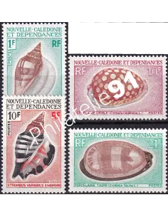 NOUVELLE CALEDONIE, n° 368 à 371, timbres dom tom