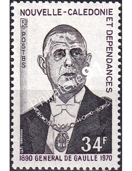 NOUVELLE CALEDONIE, n° 377, timbres dom tom