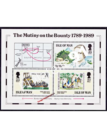 ILE DE MAN - BF n°   11 ** - Mutinerie du "Bounty"