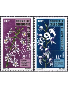 NOUVELLE CALEDONIE, n° 392 à 393, timbres dom tom