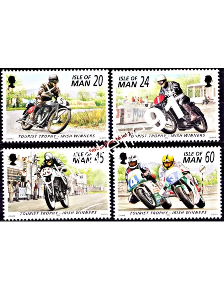 ILE DE MAN - n° 714 à 717 - Trophée moto touristique