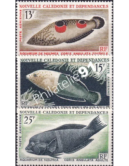 Nouvelle-Calédonie, PA n°  81 à 83, Timbres Dom Tom