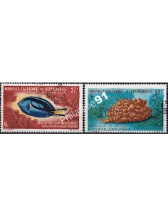 Nouvelle-Calédonie, PA n°  77 à 78 oblitérés, Timbres Dom Tom