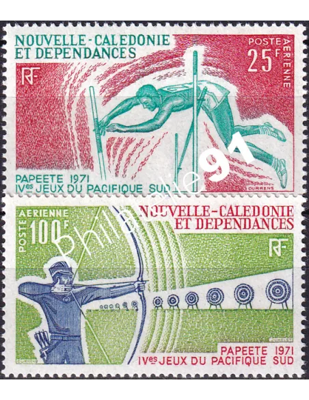 Nouvelle-Calédonie, PA n°  122 à 123, Timbres Dom Tom
