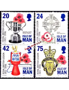 ILE DE MAN - n°  722 à 725 ** - Légion britannique royale
