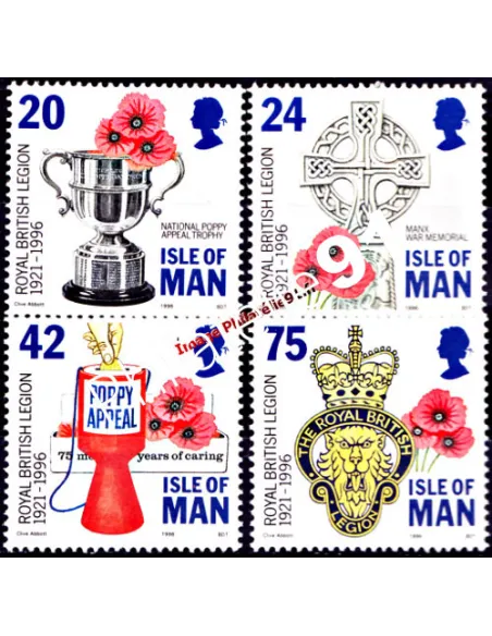 ILE DE MAN - n°  722 à 725 ** - Légion britannique royale