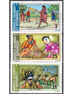 Nouvelle-Calédonie, PA n° 162 à 164, Timbres Dom Tom
