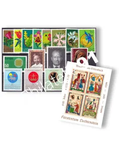 Liechtenstein, Année complète neuve 1970, Collection timbres Europe