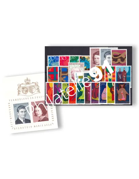 Liechtenstein, Année complète neuve 1967 + BF n° 10, timbres Europe