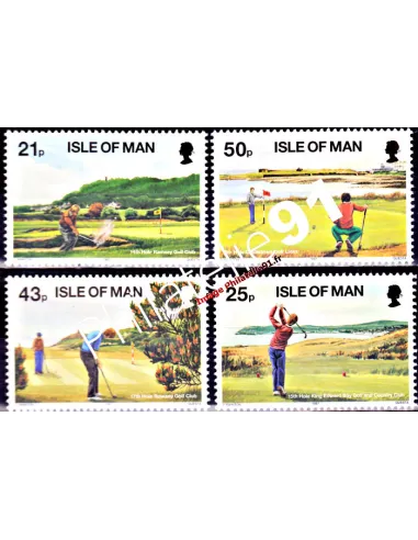 ILE DE MAN - n° 768 à 771 - Golf - Terrains de golf de Man