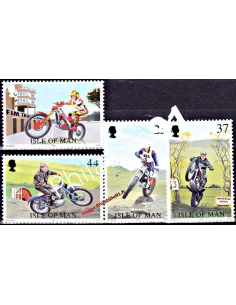 Timbres neufs d'ILE DE MAN n° 773 à 776 - Trial des Nations - Motos