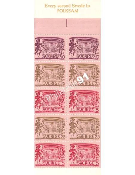 Suède, Carnet n° 541, Langue anglaise, collection timbres Europe