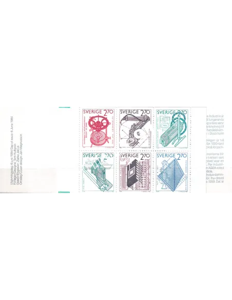 Suède, Carnet n° 1264, collection timbres Europe