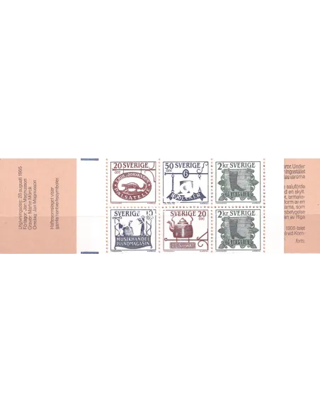 Suède, Carnet n° 1372, collection timbres Europe