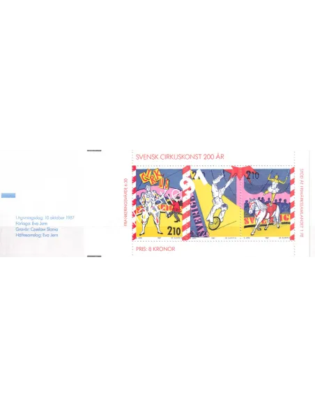 Suède, Carnet n° 1436, collection timbres Europe