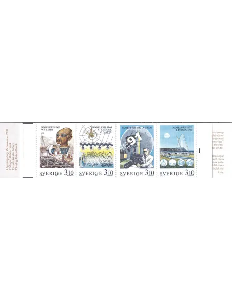 Suède, Carnet n° 1492, collection timbres Europe