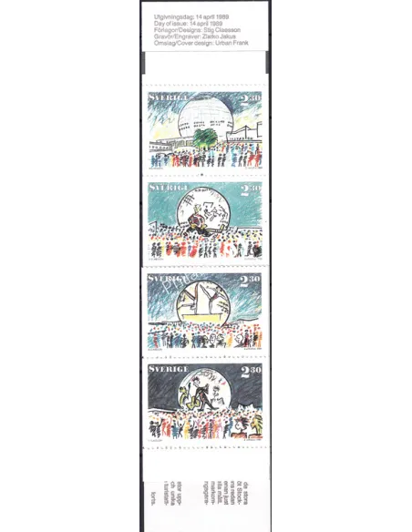 Suède, Carnet n° 1502, collection timbres Europe