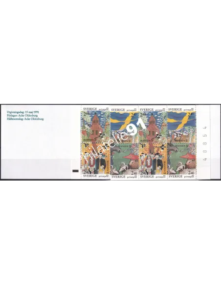 Suède, Carnet n° 1645, collection timbres Europe